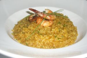 Arroz a la masqueta de gambas de Tarragona